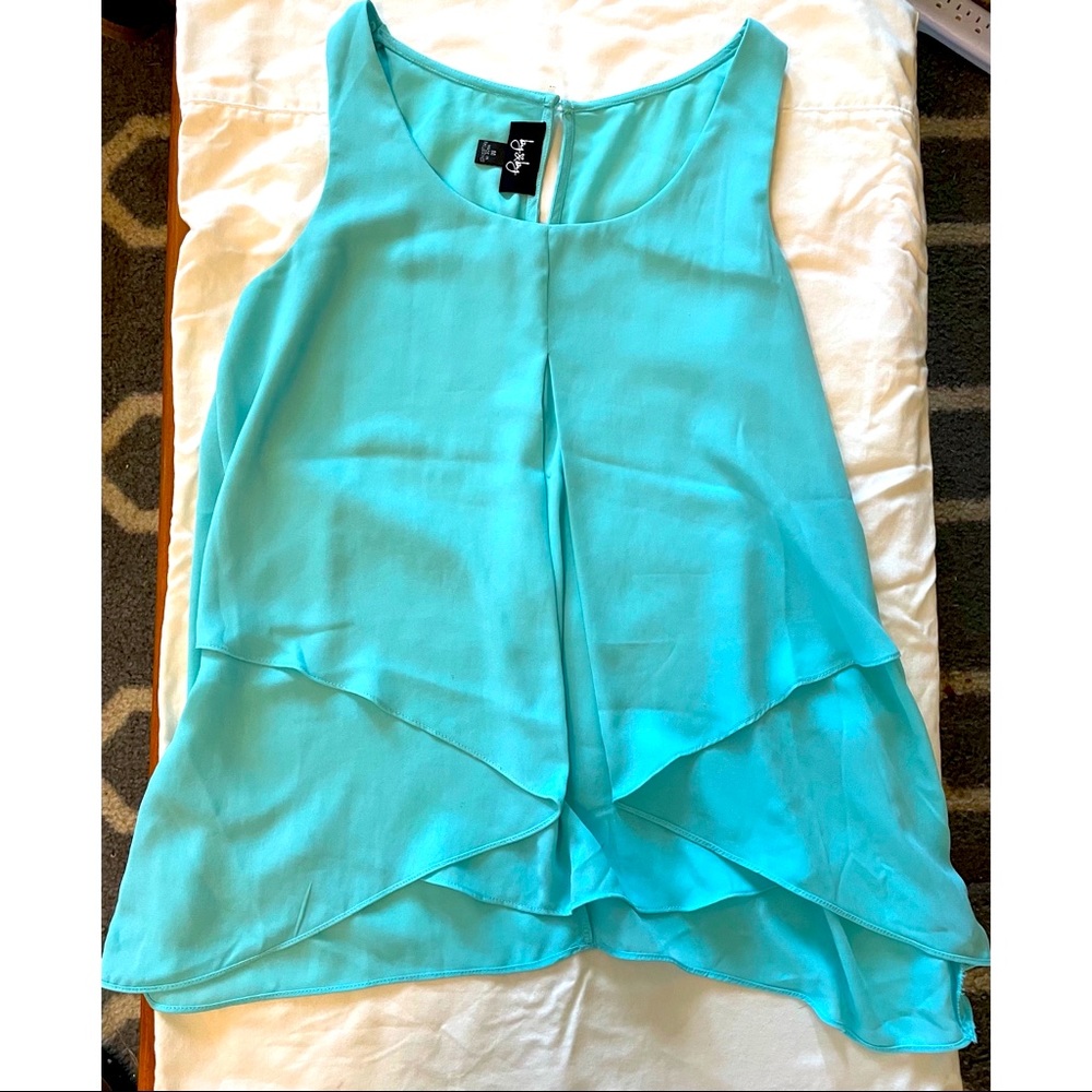 By by Teal tank top. Size medium